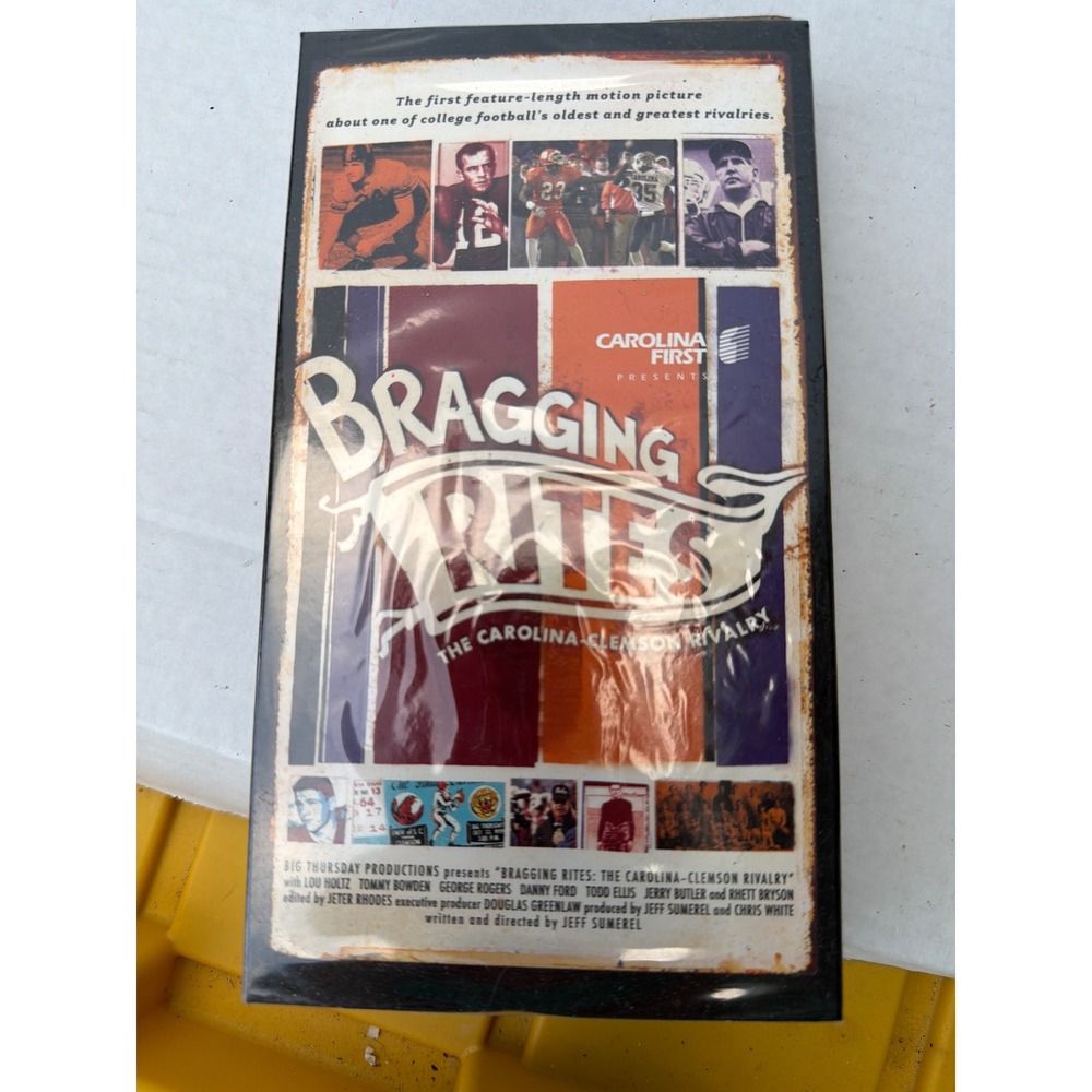 Bragging Rites The Carolina-Clemson Rivalry VHS 2003 Documentary Lou Holtz NEW
